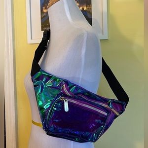 Iridescent mermaid belt bag